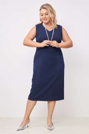 Платье Незнакомка 00.9280.2861 ткань косюмная ((54) 164-108-116, темно-синий)