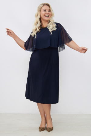 Платье Незнакомка 00.1007.2109 масло ((54) 164-108-116, темно-синий)