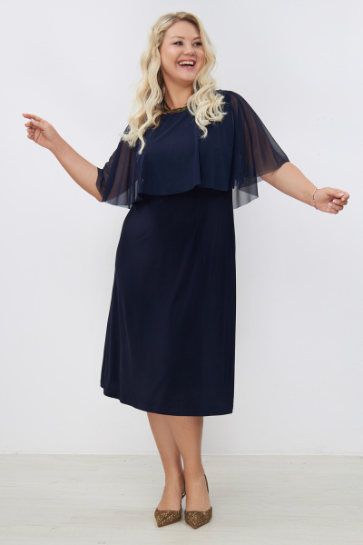 Платье Незнакомка 00.1007.2109 масло ((44) 164-88-96, темно-синий)