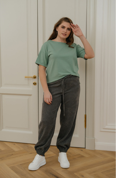 Брюки Незнакомка 05.9424.2669 вельвет ((62) 164-124-132, серый)