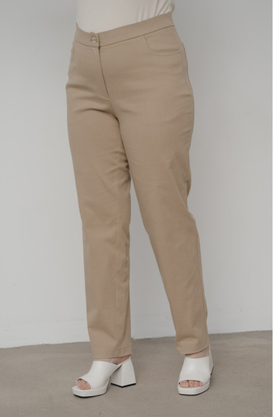 Брюки Незнакомка 05.9410.2695 хлопок костюмный ((48) 170-96-104, бежевый)