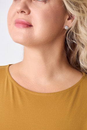 Блузка Незнакомка 03.4142.2032 вискоза фырча ((44) 164-88-96, горчичный)