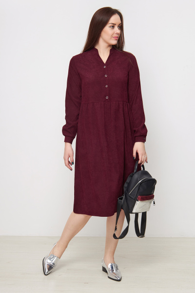 Платье Незнакомка 00.9506.2656 вельвет ((62) 164-124-132, винный)
