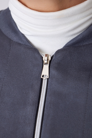 Жакет Незнакомка 10.8487.2906 трикотаж замша ((44) 164-88-96, серый)