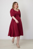 Платье Незнакомка 00.9280.2745 ткань костюмная ((44) 164-88-96, бордовый)