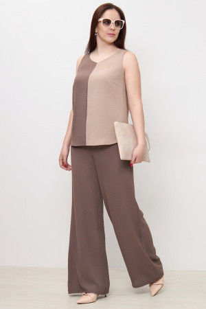 Брюки Незнакомка 05.9497.149  ткань жатка ((44) 170-88-96, коричневый)