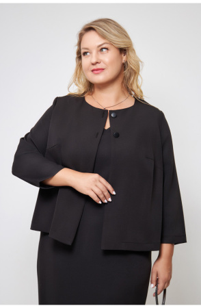 Жакет Незнакомка 10.9280.2862 ткань костюмная ((48) 164-96-104, черный)