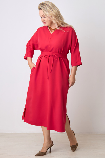 Платье Незнакомка 00.9280.2848 ткань костюмная ((46) 164-92-100, красный)