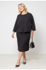 Платье Незнакомка 00.9280.2861 ткань косюмная ((58) 164-116-124, черный)