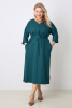Платье Незнакомка 00.9280.2848 ткань костюмная ((56) 164-112-120, темно-зеленый)
