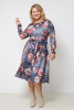 Платье Незнакомка 00.8481.1660.96 трикотаж-ангора  ((44) 164-88-96, цветы на сером)