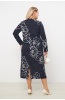 Платье Незнакомка 00.8482.2823 трикотаж-ангора ((54) 164-108-116, сине-белый)