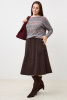 Юбка Незнакомка 04.9506.2674 вельвет ((44) 164-88-96, темно-коричн.)