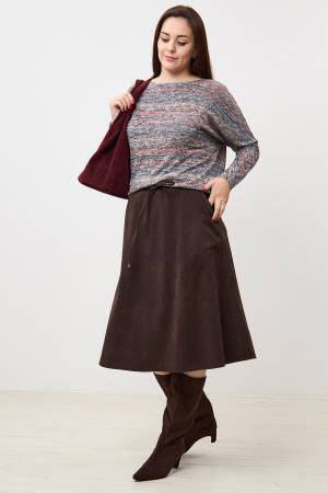 Юбка Незнакомка 04.9506.2674 вельвет ((44) 164-88-96, темно-коричн.)