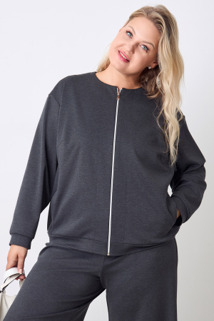 Жакет Незнакомка 10.5023.2913 вискоза меланж ((44) 164-88-96, темно-серый)