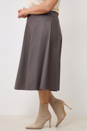 Юбка Незнакомка 04.8485.1748 кожа стрейч ((44) 164-88-96, серо-бежевый)