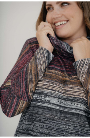 Платье Незнакомка 00.8466.2128 трикотаж ангора ((44) 164-88-96, сине-розовый)