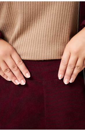 Брюки женские Незнакомка 05.9506.2720 вельвет ((50) 164-100-108, винный)