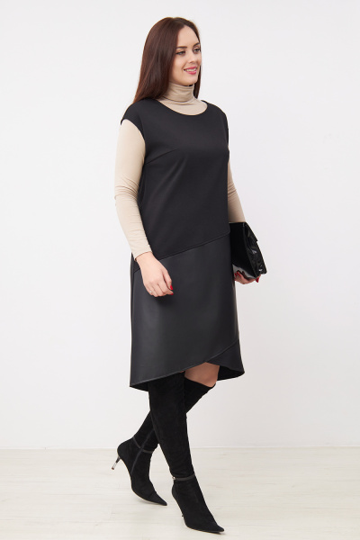 Платье Незнакомка 00.5021.2543 вискоза ((52) 164-104-112, черный)