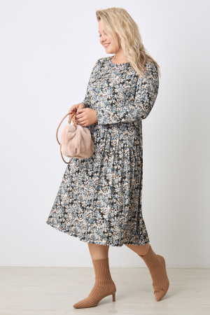 Платье Незнакомка 00.4133.2336.96 вискоза ((44) 164-88-96, серо-бежевый)