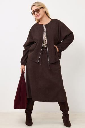 Жакет Незнакомка 10.9506.2914 вельвет ((44) 164-88-96, темно-коричн.)
