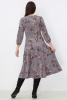 Платье Незнакомка 00.8482.2803 трикотаж-ангора ((44) 164-88-96, цветы на сером)