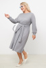 Платье Незнакомка 00.8656.2804 вязанка-лапша ((58) 164-116-124, серый)