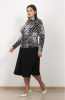 Блузка Незнакомка 01.2175.1780 масло ((48) 164-96-104, черно-белый)