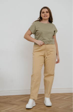 Блузка Незнакомка 03.3029.2154 хлопок "кулирка" ((48) 164-96-104, св.-оливковый)