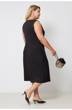 Платье Незнакомка 00.9280.2861 ткань косюмная ((58) 164-116-124, черный)