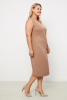 Платье Незнакомка 00.9280.2861 ткань косюмная ((44) 164-88-96, темно-бежевый)