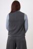 Жилет Незнакомка 14.5023.2889 вискоза меланж ((44) 164-88-96, темно-серый)
