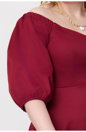 Платье Незнакомка 00.9280.2745 ткань костюмная ((44) 164-88-96, бордовый)