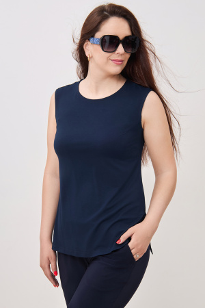 Блузка-топ Незнакомка 08.3012.1791 вискоза ((44) 164-88-96, темно-синий)