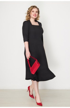 Платье Незнакомка 00.9280.2825 ткань костюмная ((50) 164-100-108, черный)