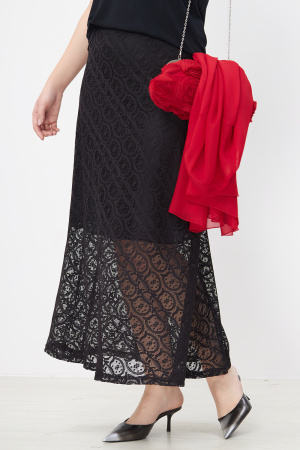 Юбка Незнакомка 04.353.556.09 гипюр ((44) 164-88-96, черный)