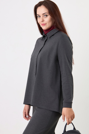 Блузка Незнакомка 01.5023.2887 вискоза ((44) 164-88-96, темно-серый)