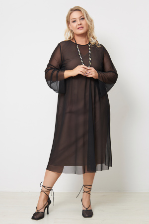 Платье Незнакомка 00.9613.2877 сетка ((46) 164-92-100, черный)