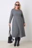 Платье Незнакомка 00.8431.2880 трикотаж меланж ((44) 164-88-96, черно-серый)