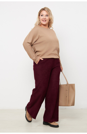 Брюки женские Незнакомка 05.9506.2720 вельвет ((50) 164-100-108, винный)