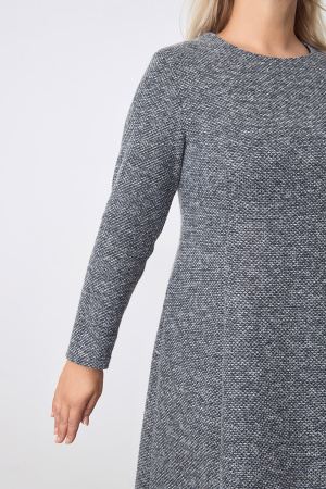 Платье Незнакомка 00.8431.2880 трикотаж меланж ((44) 164-88-96, черно-серый)