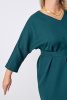 Платье Незнакомка 00.9280.2848 ткань костюмная ((56) 164-112-120, темно-зеленый)