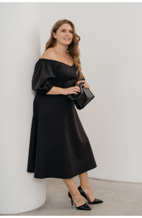 Платье Незнакомка 00.9280.2745 ткань костюмная ((50) 164-100-108, черный)