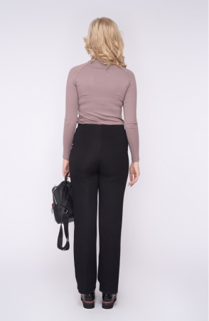 Брюки Незнакомка 05.8304.1944 трикотаж рубчик ((44) 170-88-96, черный)