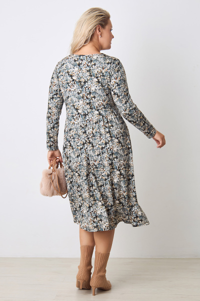 Платье Незнакомка 00.4133.2336.96 вискоза ((44) 164-88-96, серо-бежевый)