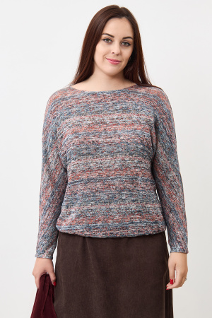 Джемпер Незнакомка 03.8653.2032 вязанка"меланж" ((44) 164-88-96, сине-коричневый)