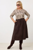 Юбка Незнакомка 04.9506.2674 вельвет ((44) 164-88-96, темно-коричн.)