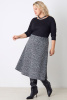 Юбка Незнакомка 04.8452.1748 трикотаж букле ((44) 164-88-96, черно-белый)