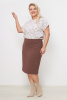 Юбка Незнакомка 04.9280.1158 ткань костюмная ((44) 164-88-96, шоколадный)
