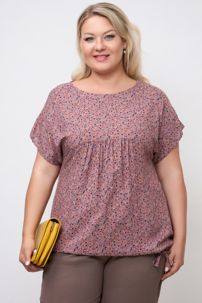 Блузка Незнакомка 03.9463.1063 штапель ((44) 164-88-96, грязно-розовый)